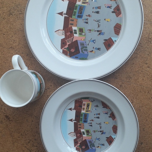 Villeroy & Boch \'Naif\' 3 piece set.